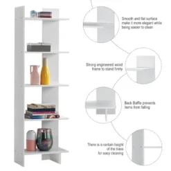Costway 5-Tier Bookcase Storage Open Shelves Display Unit Room Divider -My Book Perch Sales Store unnamed file 627
