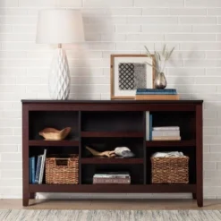 32" Carson Horizontal Bookcase with Adjustable Shelves - Threshold Walnut Brown 15 32" Carson Horizontal Bookcase with Adjustable Shelves - Threshold Walnut Brown -My Book Perch Sales Store unnamed file 657