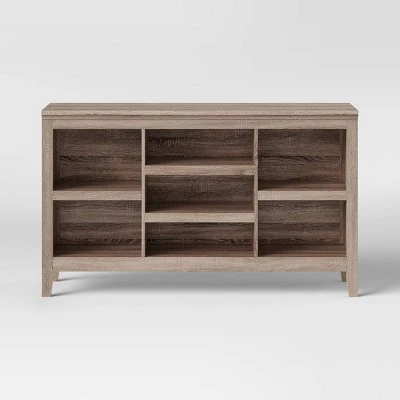 32" Carson Horizontal Bookcase with Adjustable Shelves - Threshold Walnut Brown 11 32" Carson Horizontal Bookcase with Adjustable Shelves - Threshold Walnut Brown - Image 9