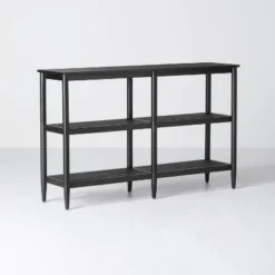 Hearth & Hand W/Magnolia Furniture Wood & Cane 3-Shelf Console Bookcase - Hearth & Hand™ with Magnolia Black -My Book Perch Sales Store unnamed file 673
