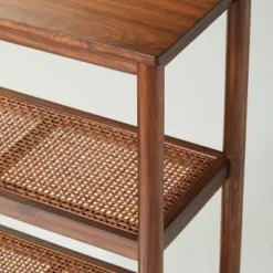 Hearth & Hand W/Magnolia Furniture Wood & Cane Tall 4-Shelf Bookcase - Hearth & Hand™ with Magnolia Black -My Book Perch Sales Store unnamed file 686