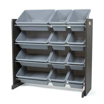 Sumatra Toy Storage Organizer with Storage Bins Espresso/Gray - Humble Crew 7 Sumatra Toy Storage Organizer with Storage Bins Espresso/Gray - Humble Crew - Image 5