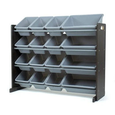 Sumatra Toy Storage Organizer with Storage Bins Espresso/Gray - Humble Crew 8 Sumatra Toy Storage Organizer with Storage Bins Espresso/Gray - Humble Crew - Image 6