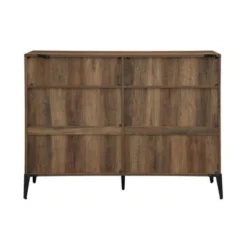 40.25" Grevaldi Urban Industrial Mesh Side Horizontal Bookshelf - Saracina Home Gray Wash -My Book Perch Sales Store unnamed file 770