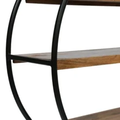 37.5" Dundas Handcrafted Industrial Circular Mango Wood Shelf Natural/Black - Christopher Knight Home 13 37.5" Dundas Handcrafted Industrial Circular Mango Wood Shelf Natural/Black - Christopher Knight Home -My Book Perch Sales Store unnamed file 777