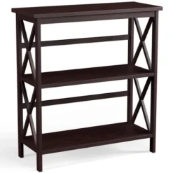 Costway 3-Tier Bookshelf Wooden Open Storage Bookcase for Home Office WhiteBlackCoffeeNatural -My Book Perch Sales Store unnamed file 790