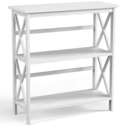 Costway 3-Tier Bookshelf Wooden Open Storage Bookcase for Home Office WhiteBlackCoffeeNatural -My Book Perch Sales Store unnamed file 792