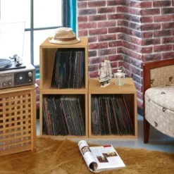 Way Basics Eco Stackable Vinyl Record Storage Cube Natural Wood Grain 15 Way Basics Eco Stackable Vinyl Record Storage Cube Natural Wood Grain -My Book Perch Sales Store unnamed file 796