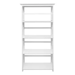 63" 5 Shelf Bookcase White - Flora Home