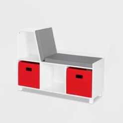 RiverRidge Home Kids' Book Nook Collection Cubby Storage Bench with 2 Bins - RiverRidge Gray -My Book Perch Sales Store unnamed file 827
