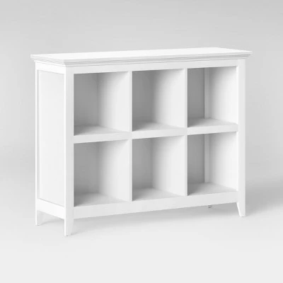 37.2" Carson 6 Bin Organizer Bookcase - Threshold White 4 37.2" Carson 6 Bin Organizer Bookcase - Threshold White - Image 2