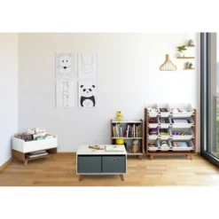Morgan Mid-Century 2 Shelf Bookcase Wood/White - Humble Crew -My Book Perch Sales Store unnamed file 869