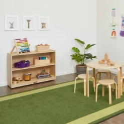 ECR4Kids Birch 2 Shelf Storage Cabinet with Back, Wood Book Shelf Organizer -My Book Perch Sales Store unnamed file 894