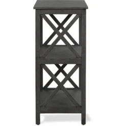 26.4" Thompson 2 Tier Shelf Dark Gray - ClickDecor -My Book Perch Sales Store unnamed file 922