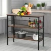 HomCom 3-Tier Industrial Style Storage Metal Wooden Shelf -My Book Perch Sales Store unnamed file 954