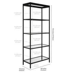 Henn& Hart 30" Wide Black Bronze Bookcase - Henn&Hart -My Book Perch Sales Store unnamed file 980