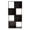 61.42" Riva Geometric Wood Bookshelf Dark Brown - Baxton Studio -My Book Perch Sales Store unnamed file 982