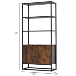 HomCom Storage Cabinet Bookcase with 3 Open Shelves -My Book Perch Sales Store unnamed file 990